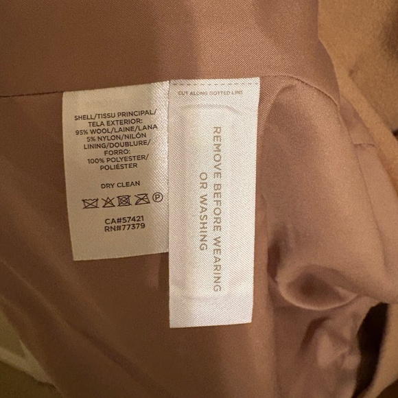 Ann Taylor belted funnel neck coat- NWT PM - Picture 6 of 6